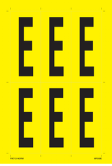 LETTRE E SUR FEUILLE