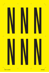 LETTER N OP VEL