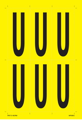 LETTRE U SUR FEUILLE
