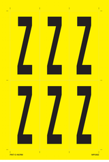 LETTRE Z SUR FEUILLE