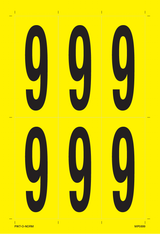 CHIFFRE 9 SUR FEUILLE