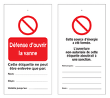 DÉFENSE D'OUVRIR LA VANNE