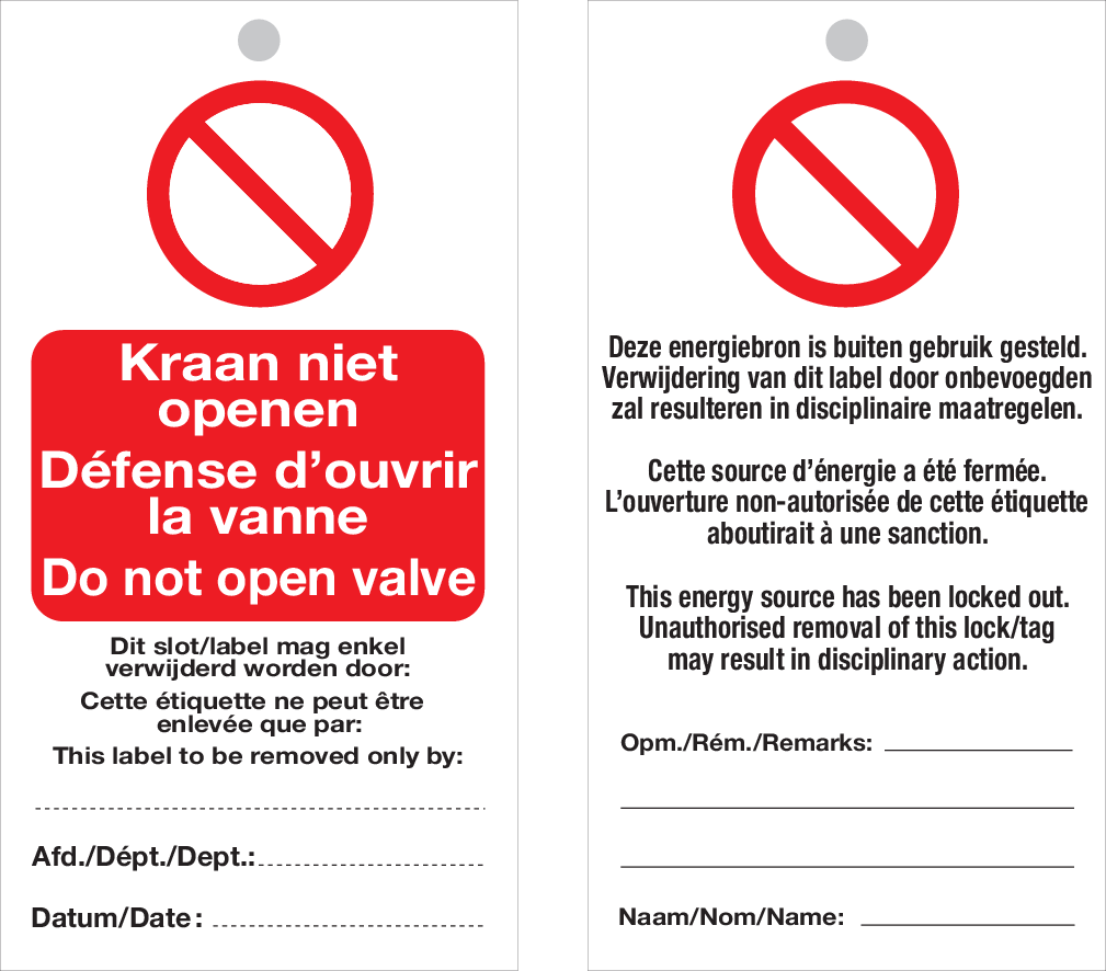 KRAAN NIET OPENEN. DÉFENSE D'OUVRIR...