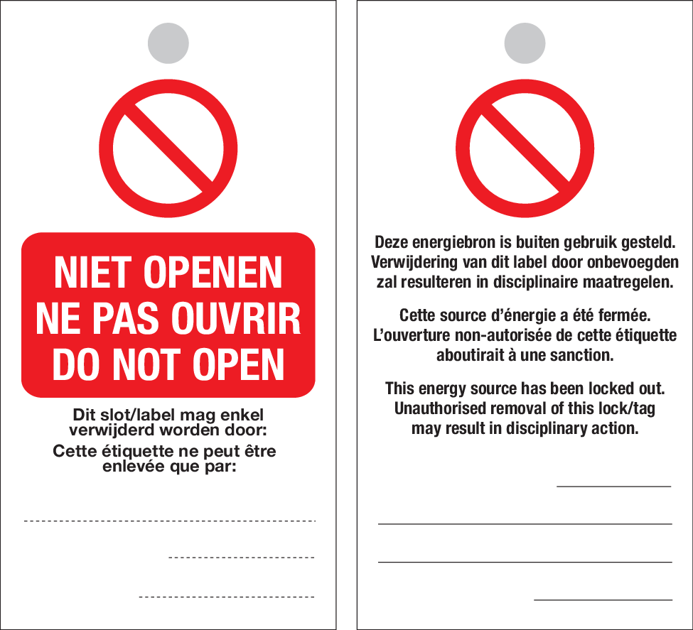 NIET OPENEN. NE PAS OUVRIR. DO NOT OPEN,