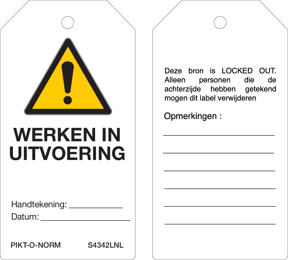 WERKEN IN UITVOERING