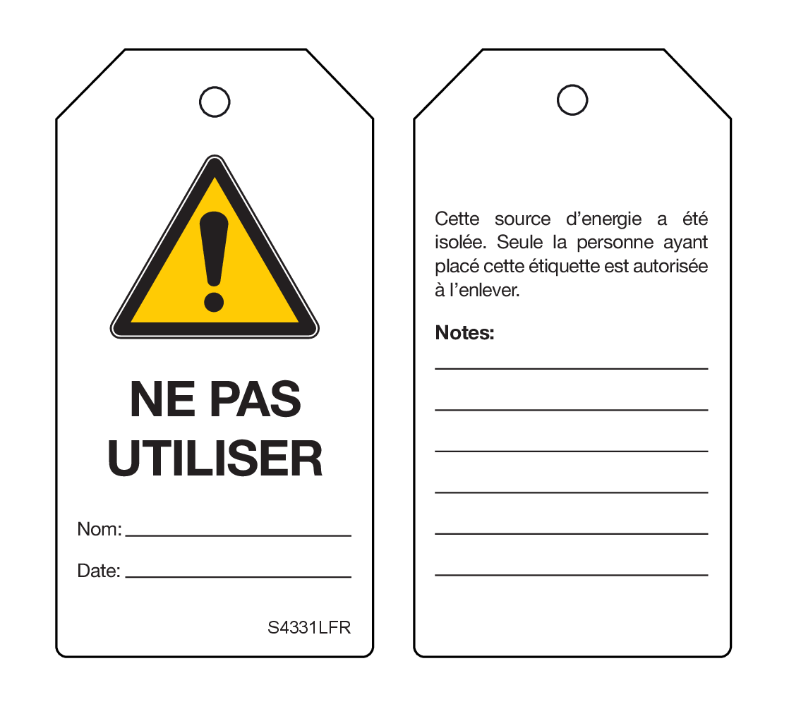 NE PAS UTILISER