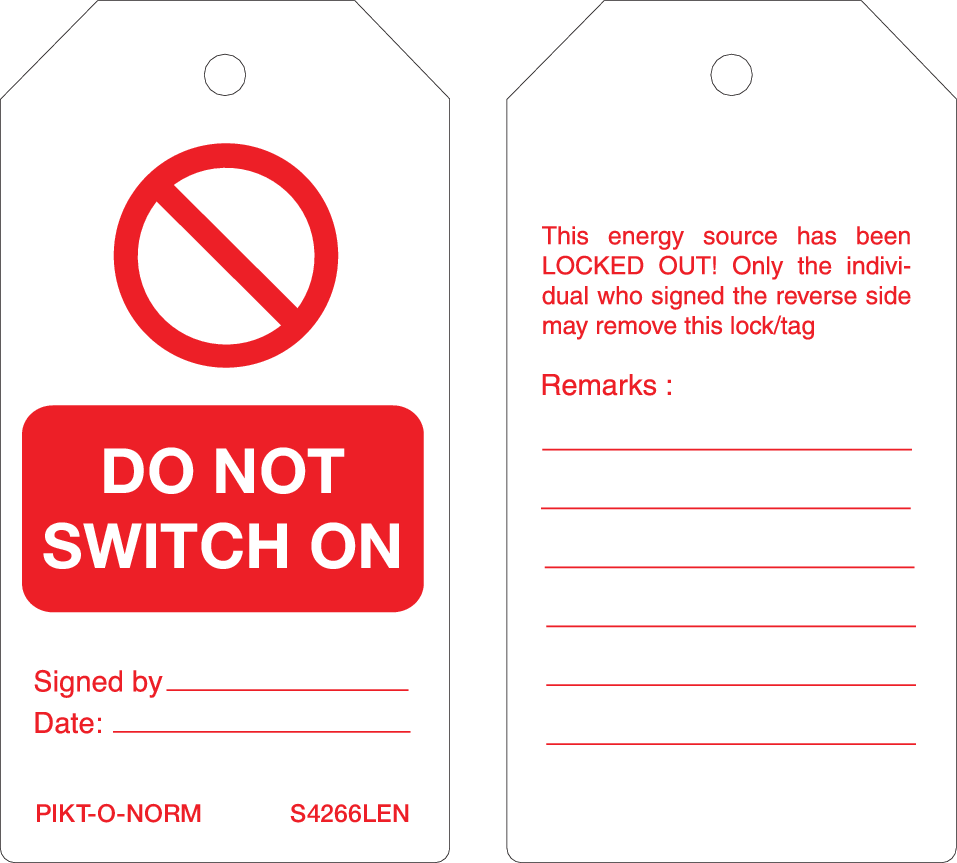 DO NOT SWITCH ON