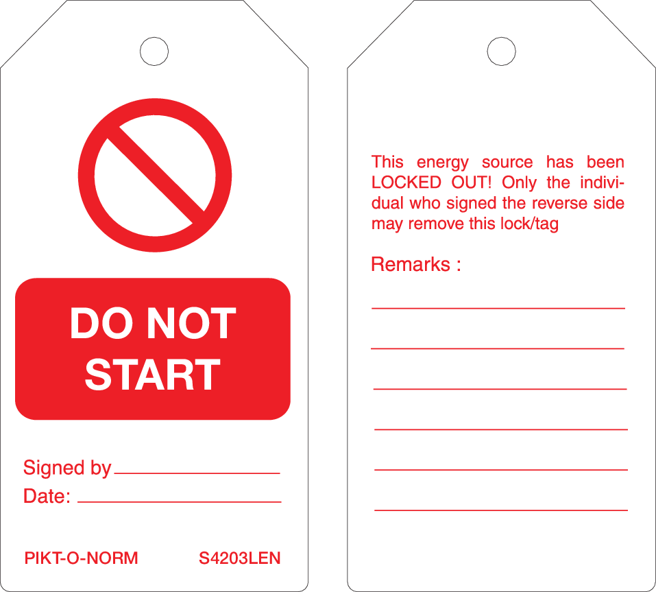 S4203LEN. DO NOT START
