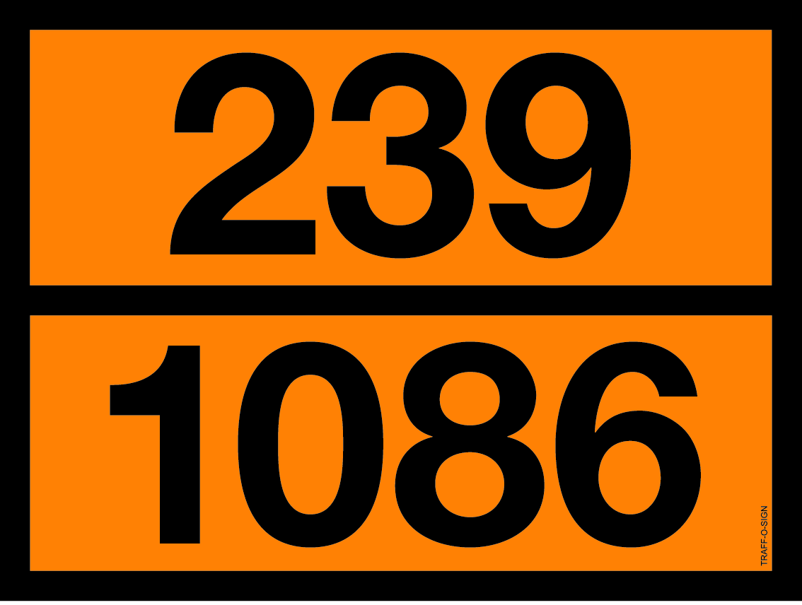 ADR BORD MET GEVARENCODE 239/1086