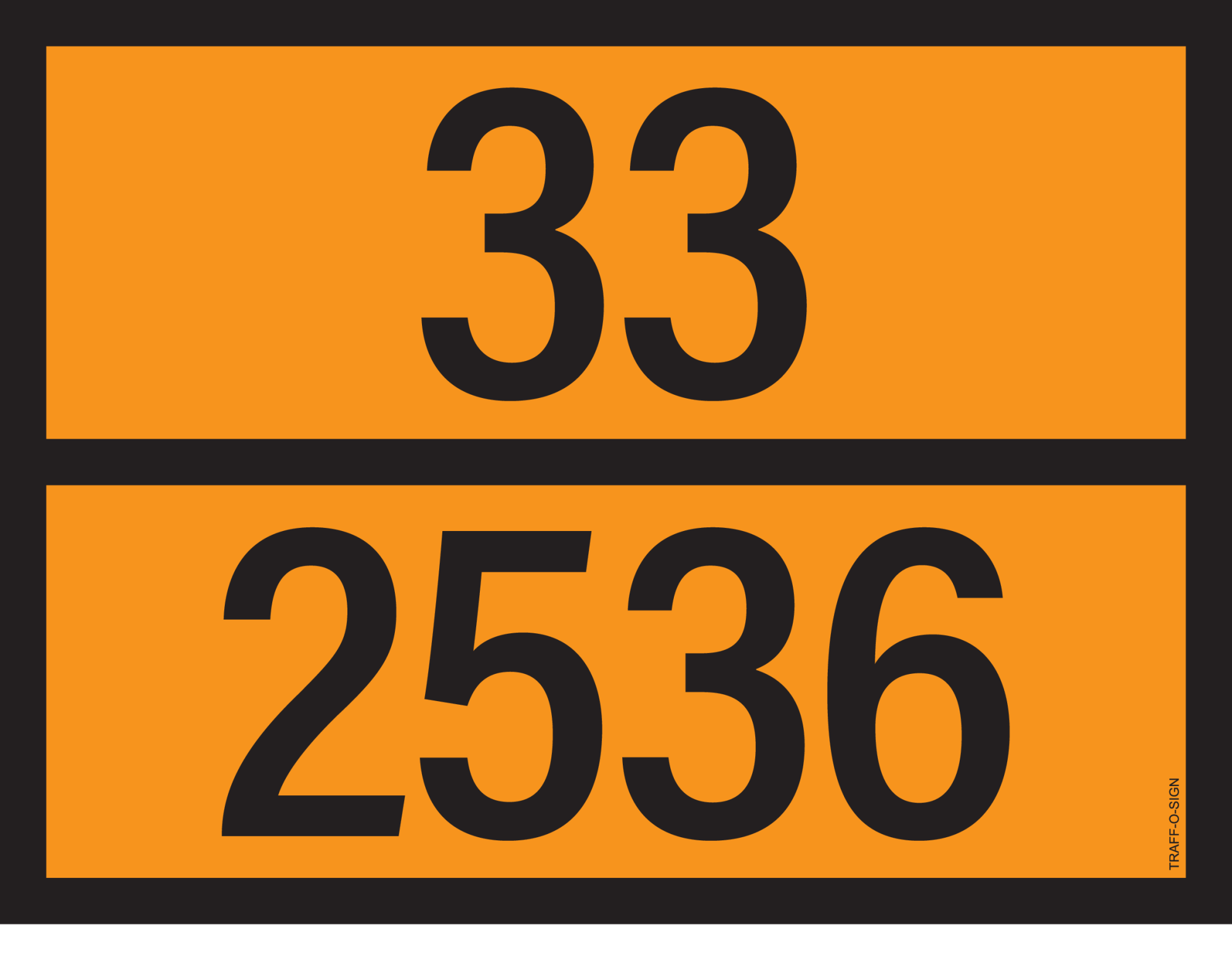 ADR BORD MET GEVARENCODE 33/2536