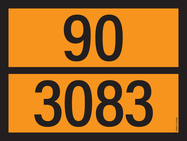 PANNEAU ADR AVEC CODE DE DANGER 90/3083