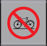 INTERDIT AUX BICYCLETTES