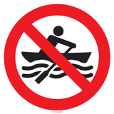 EMBARCATIONS SANS MOTEUR INTERDITES