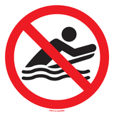 VERBOD TE BODYBOARDEN