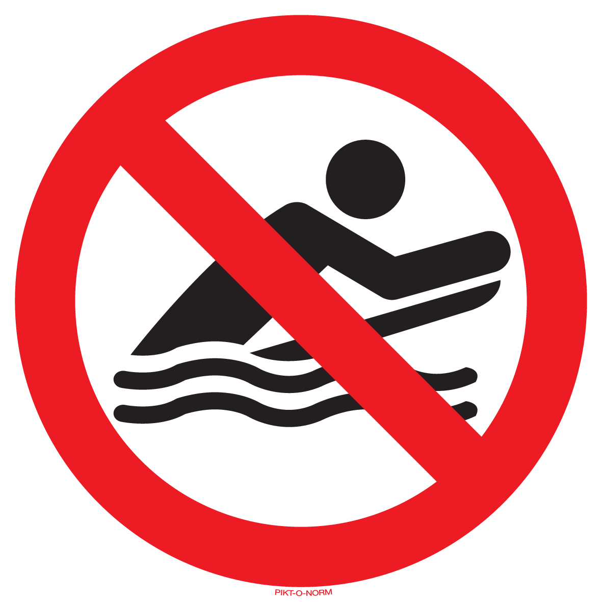 VERBOD TE BODYBOARDEN
