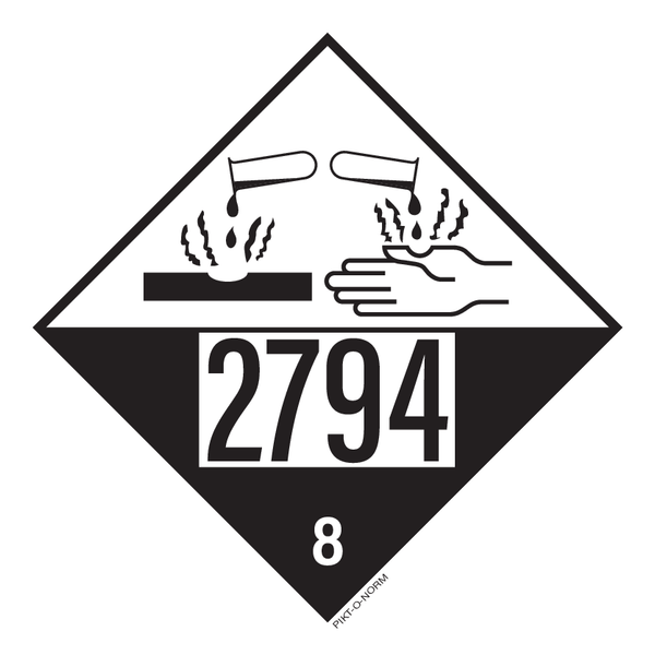 IMO 8.0 CORROSIEF UN 2794
