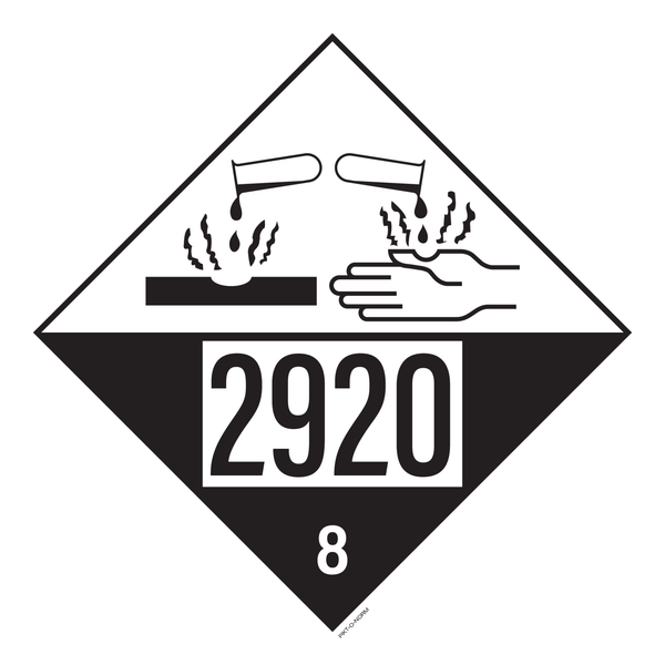 IMO 8.0 CORROSIEF MET UN 2920
