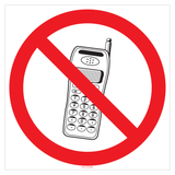 INTERDIT AUX TÉLÉPHONE PORTABLE