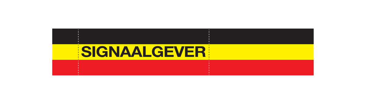 SIGNAALGEVER ARMBAND BELGISCHE DRIEKLEUR