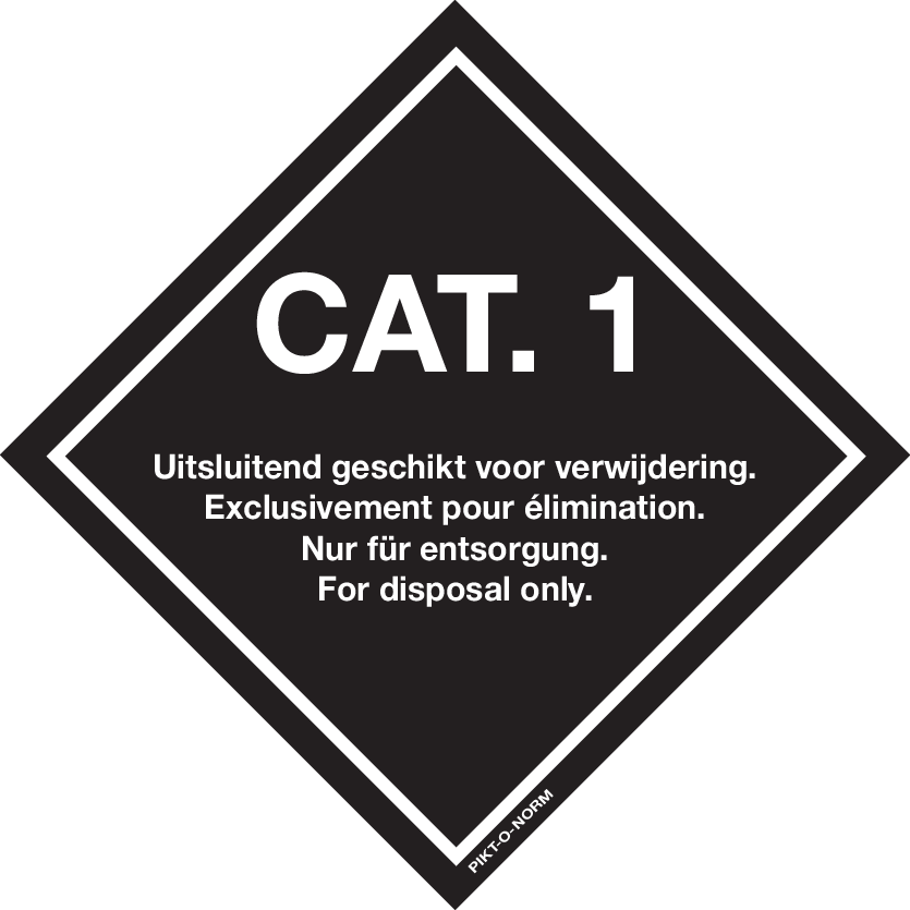 CAT.1. EXCLUSIVEMENT POUR ELIMINATION...