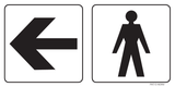 WC HEREN MET PIJL NAAR LINKS