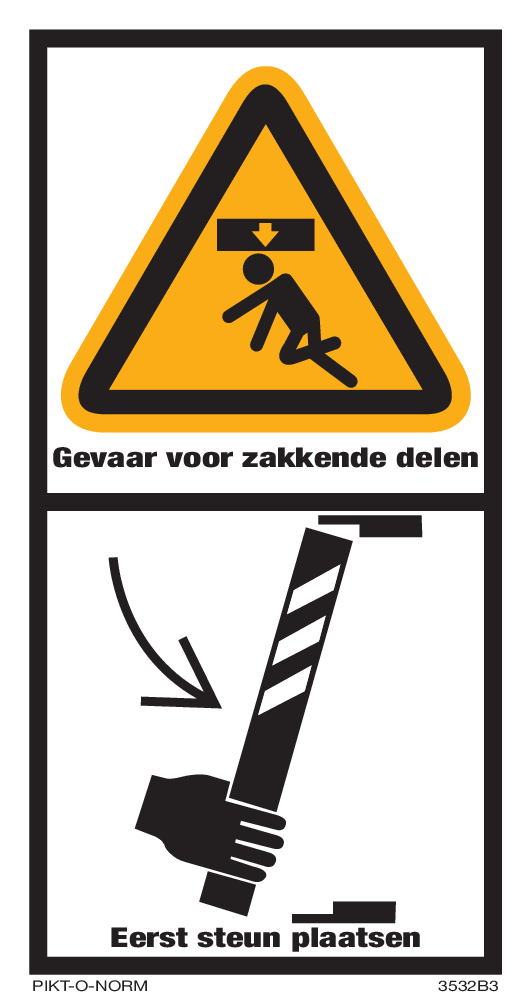 GEVAAR ZAKKENDE DELEN / EERST STEUN...