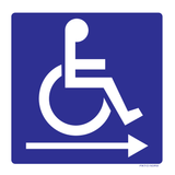 PERSONEN MET EEN HANDICAP NAAR RECHTS