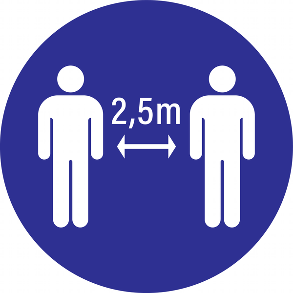 SOCIAL DISTANCING 2,5 M