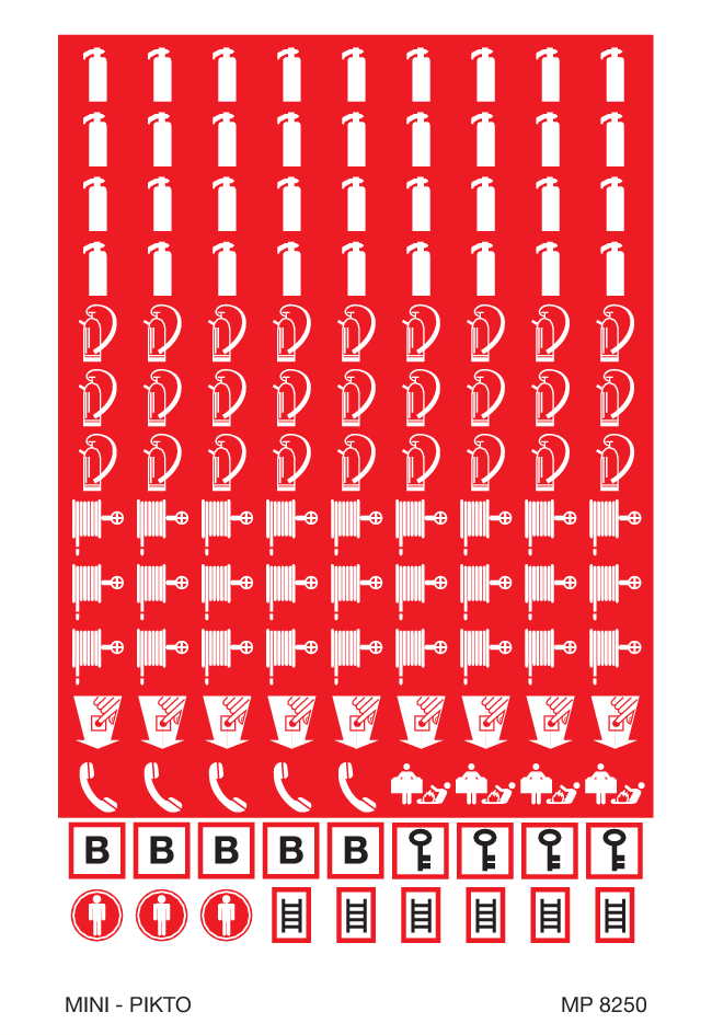 MIX FEU 9 PICTOGRAMMES DIFFERENTS