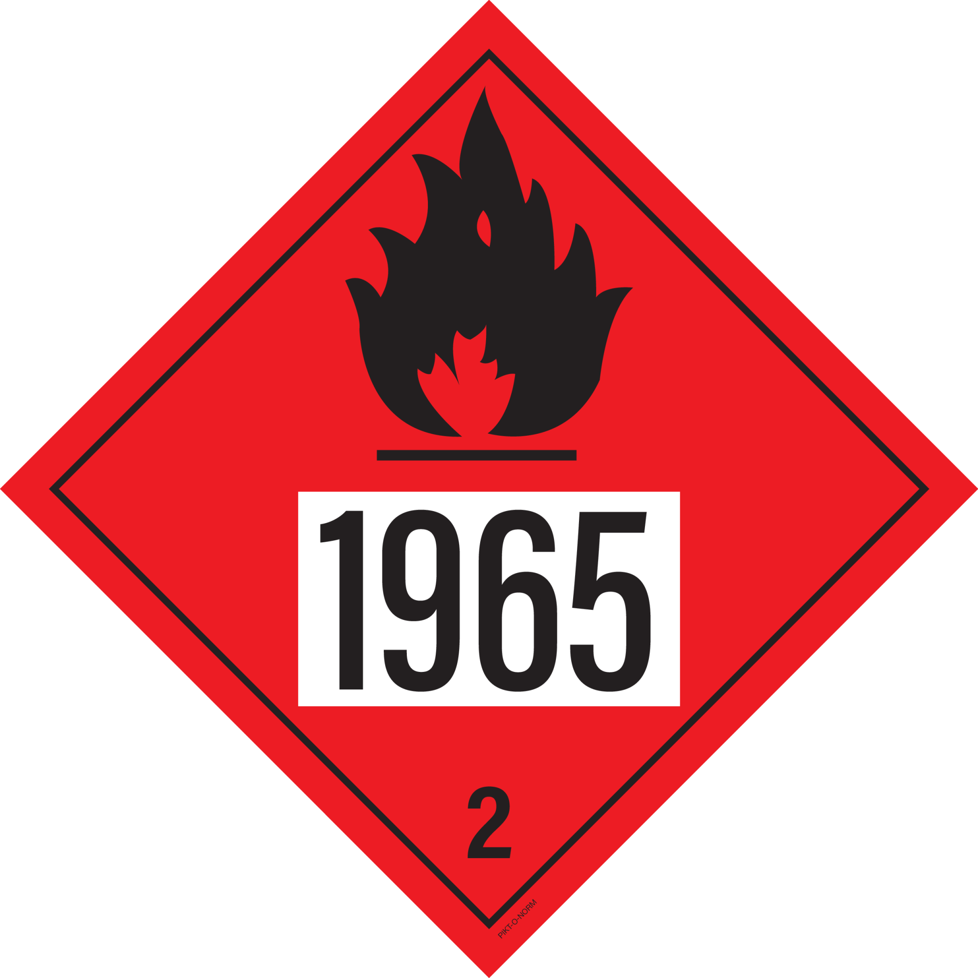 IMO 2.1. BRANDBARE GASSEN MET UN 1965