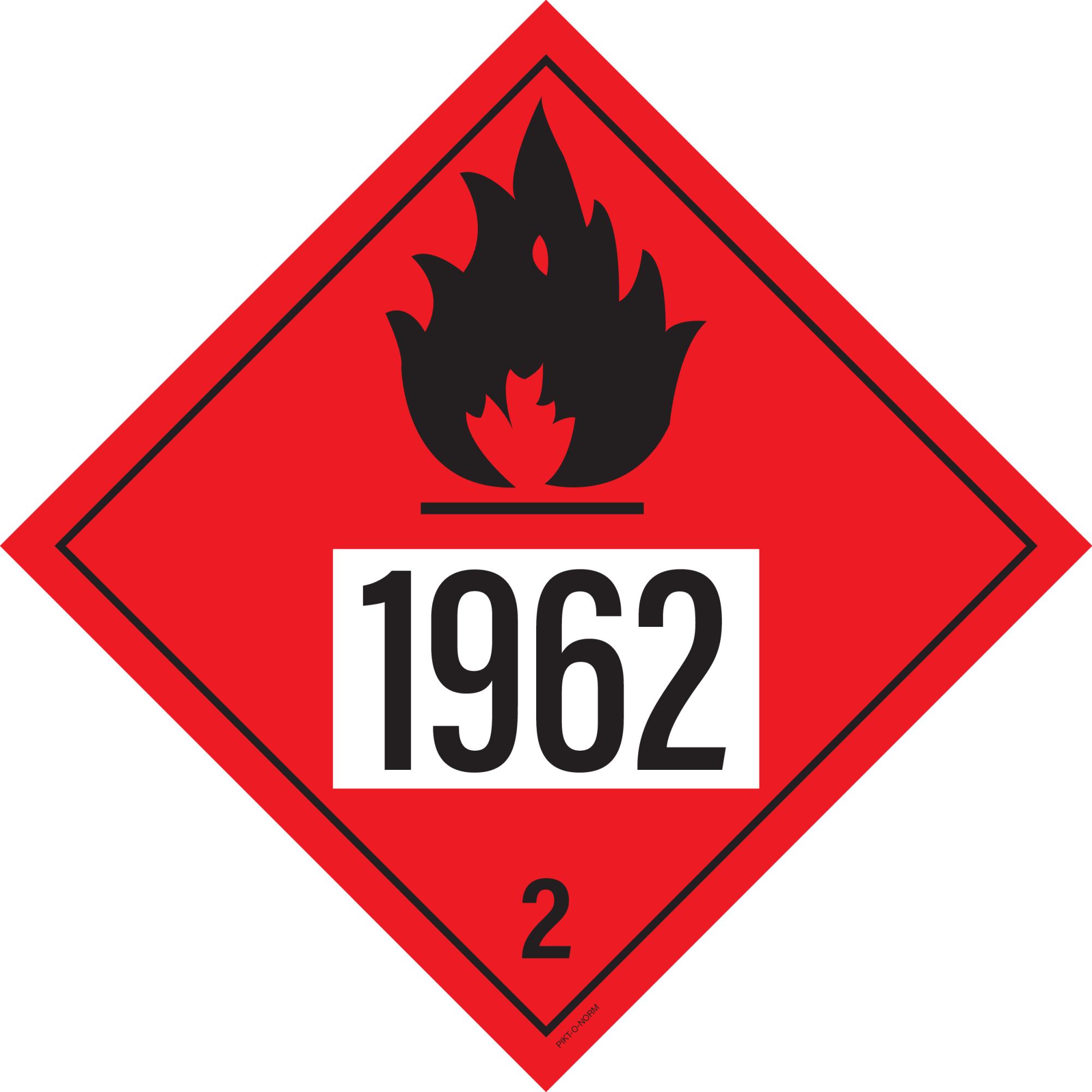 IMO 2.1. BRANDBARE GASSEN MET UN 1962