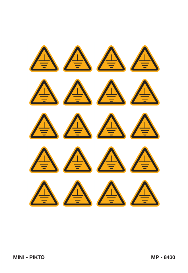 AARDING, ISO 7010, MINI PICTOGRAM