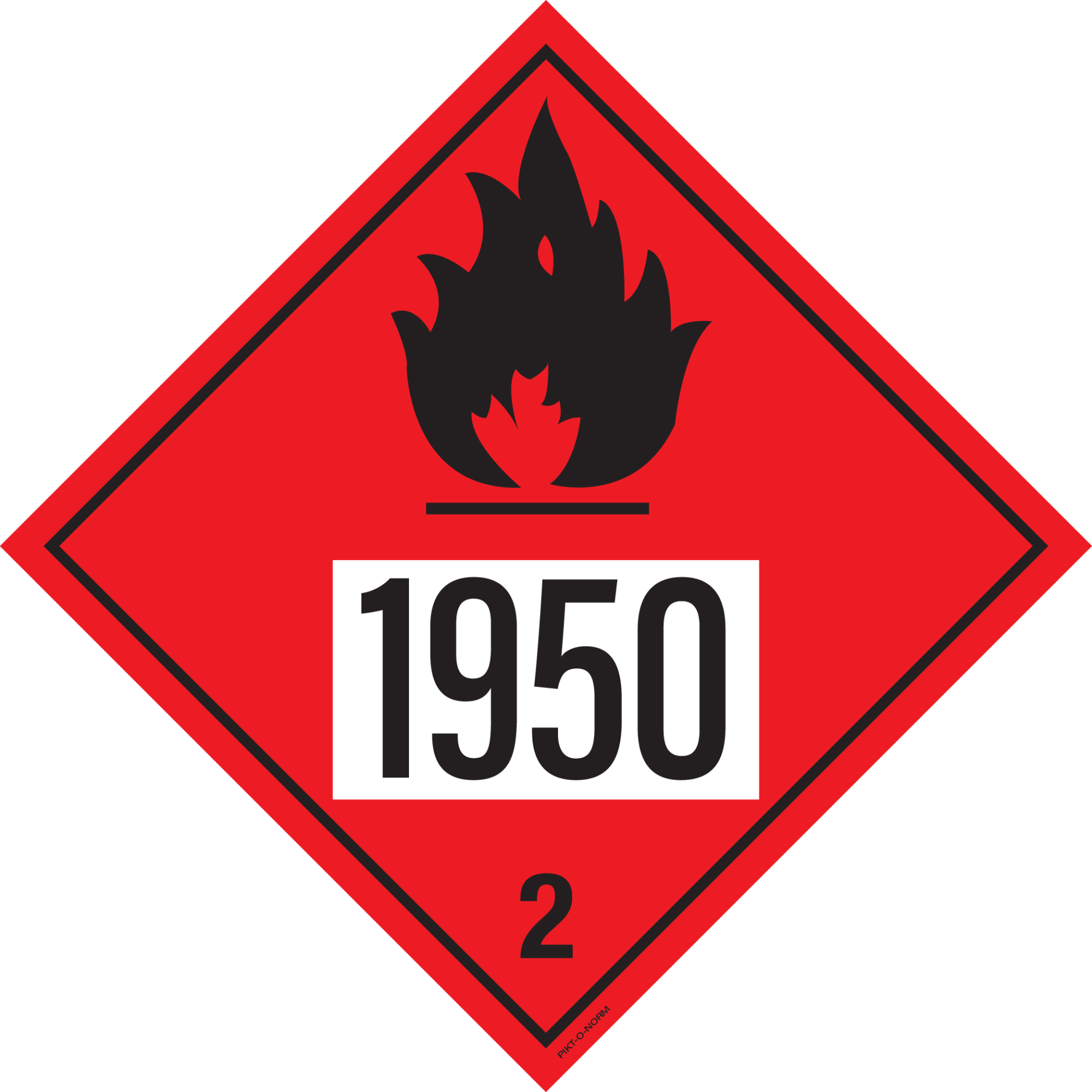 IMO 2.1. GAZ INFLAMMABLES A UN 1950