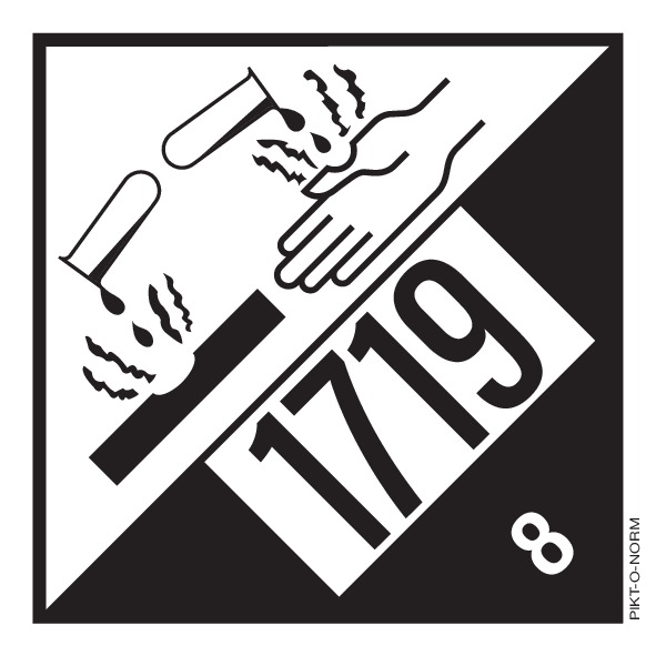 IMO 8.0 CORROSIEF MET UN 1719