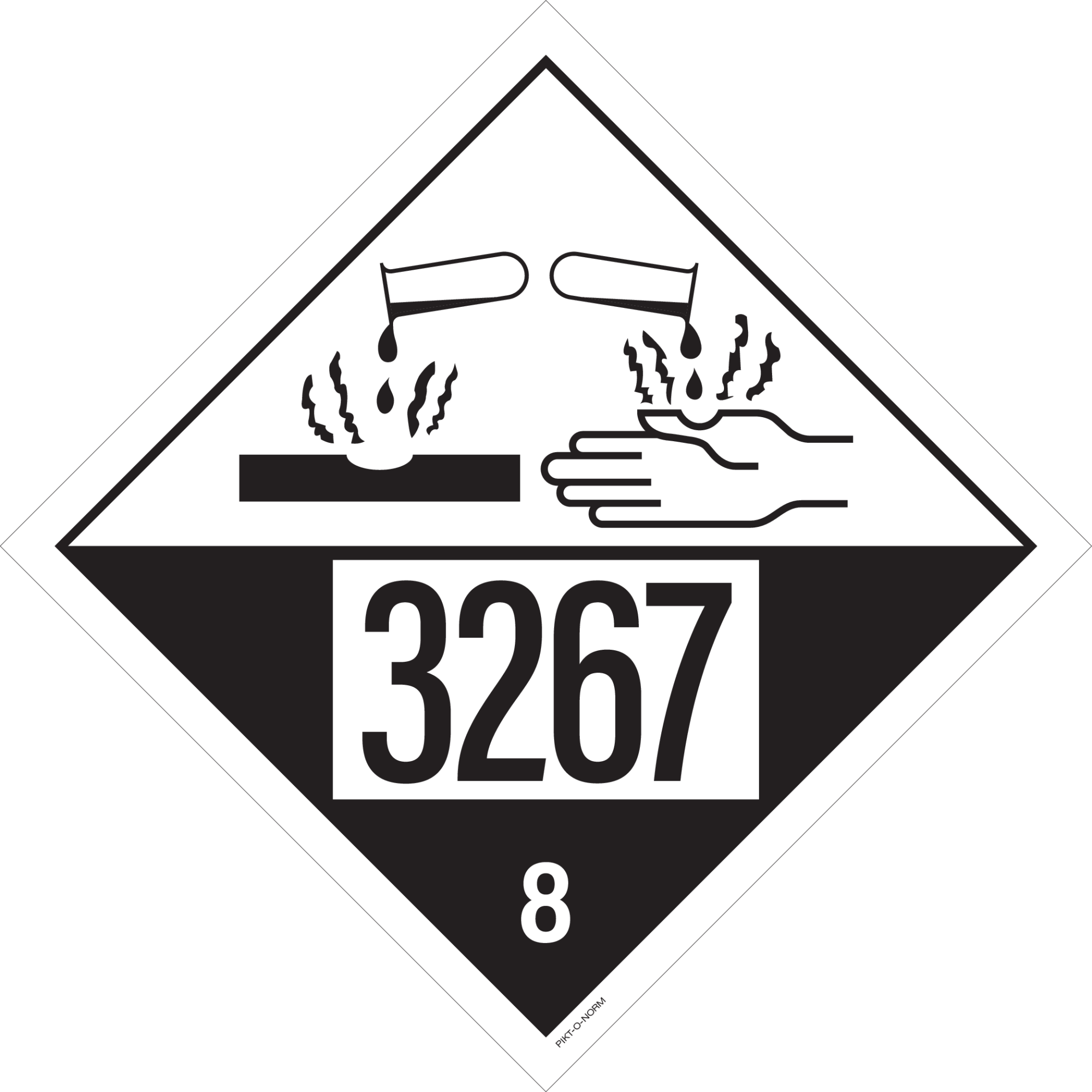 IMO 8.0. CORROSIF A UN 3267