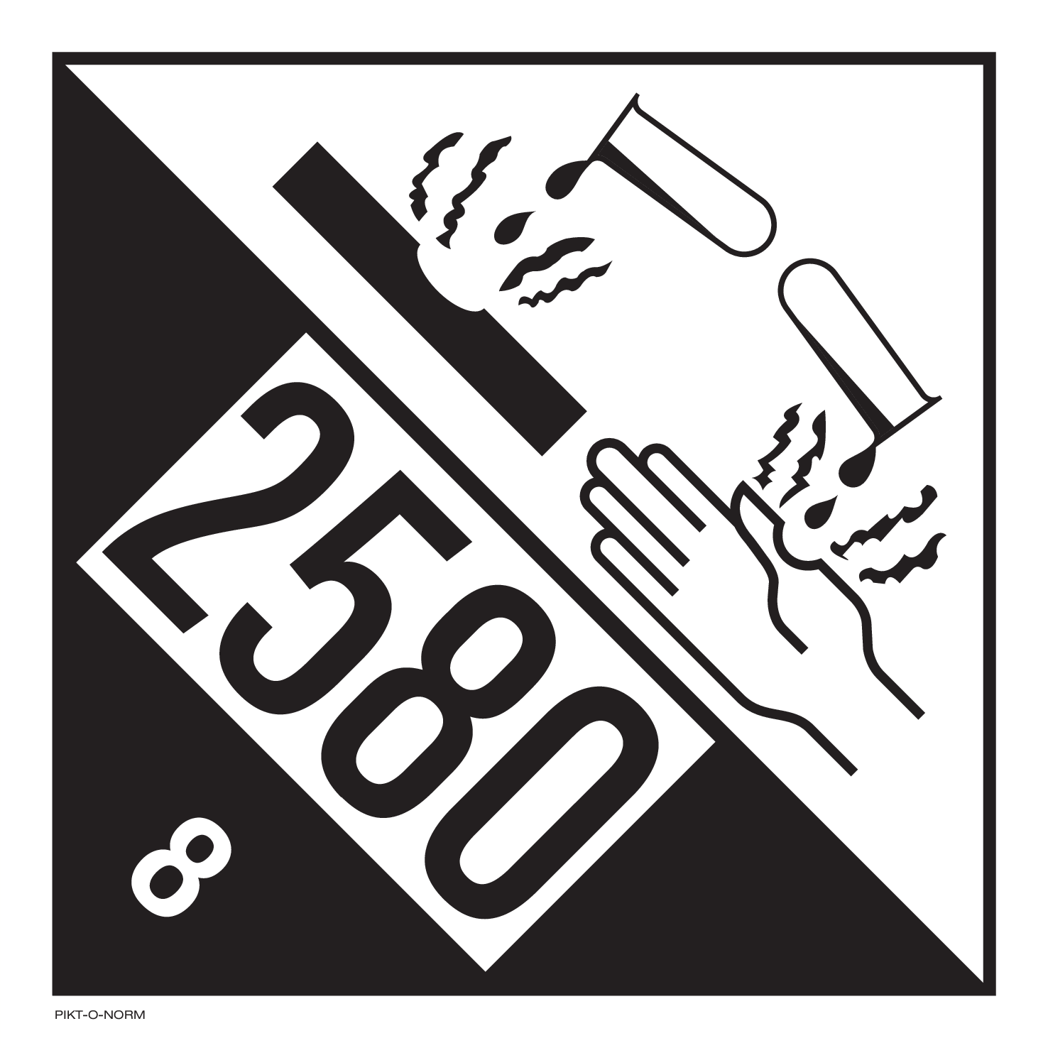 IMO 8.0. CORROSIF A UN 2580