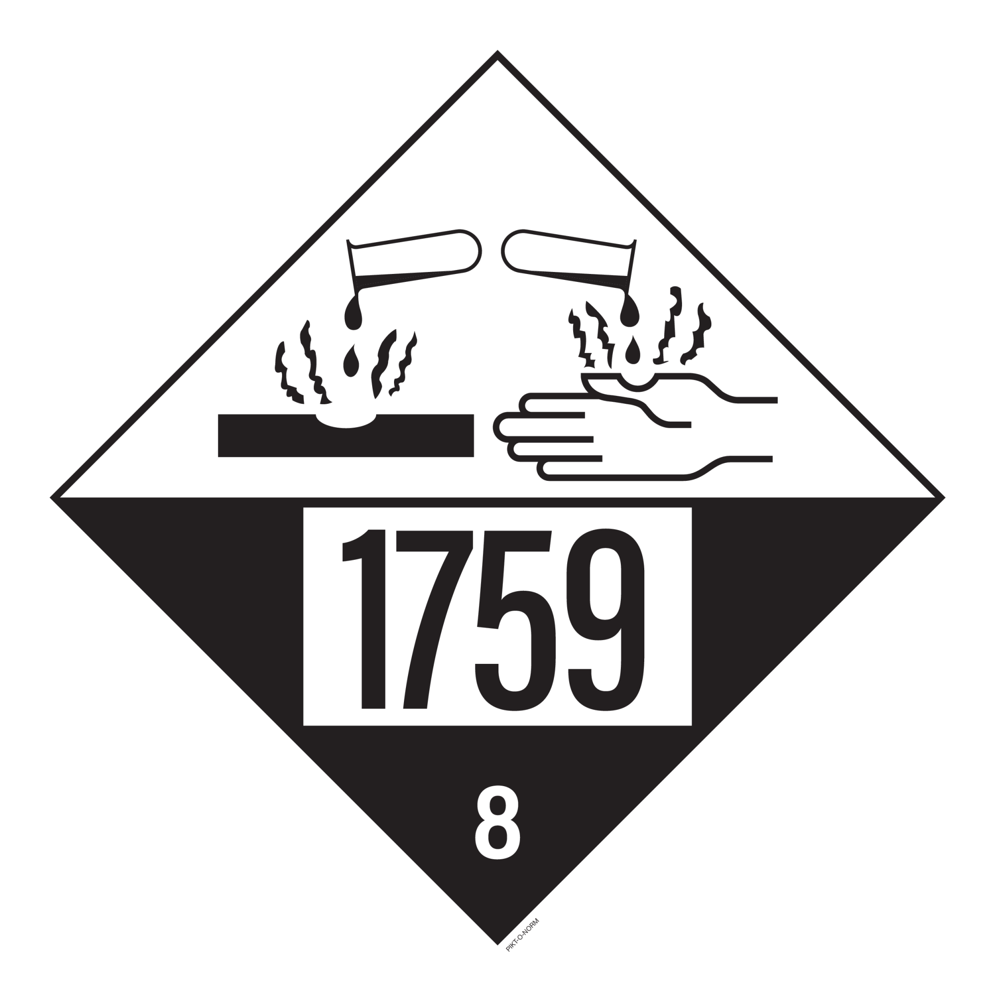 IMO 8.0. CORROSIF A UN 1759