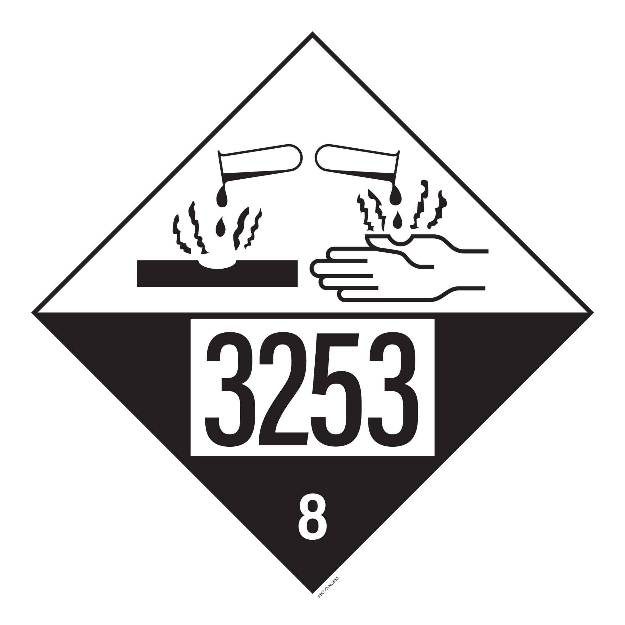 IMO 8.0. CORROSIF A UN 3253