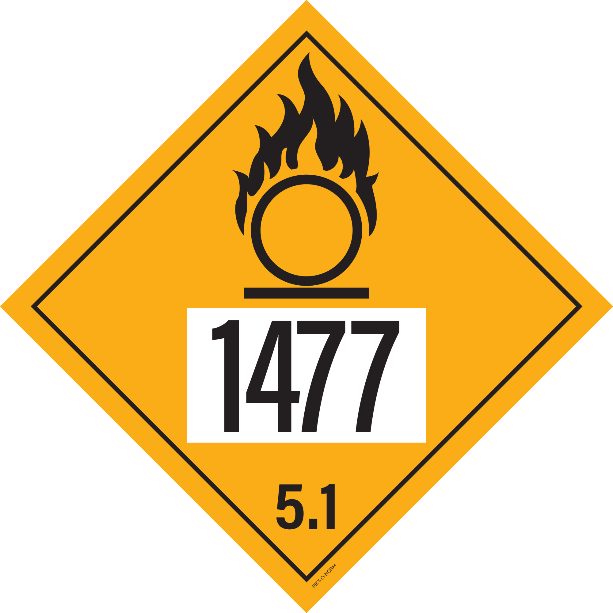 IMO 5.1. MATIÈRES COMBURANTES A UN 1477