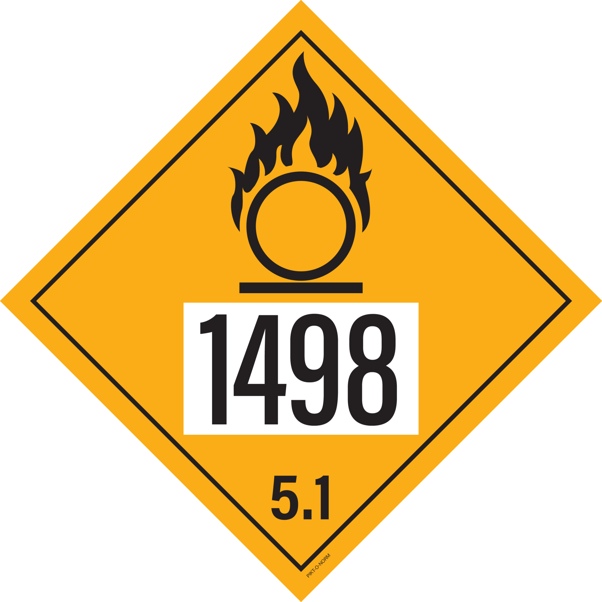 IMO 5.1. MATIÈRES COMBURANTES A UN 1498