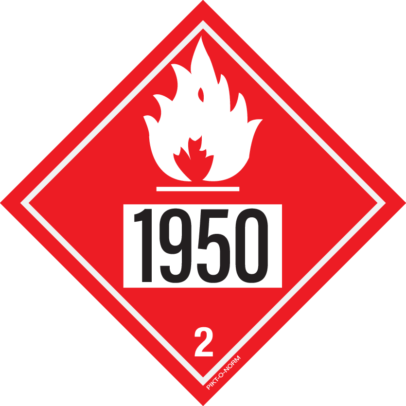2.1 GAZ INFLAMMABLES A UN 1950