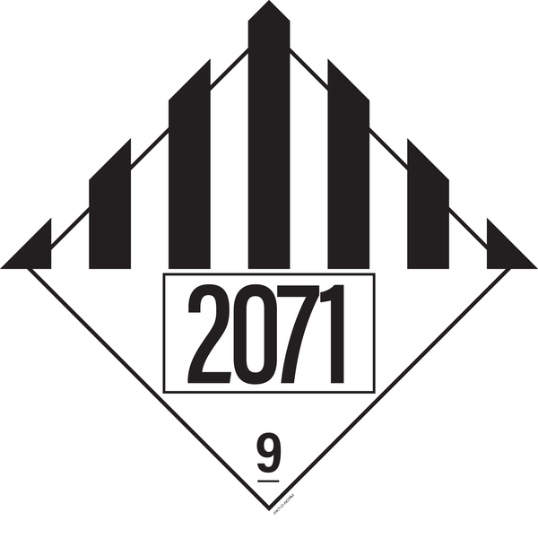 IMO 9.0 DIVERSE GEVAARLSTOF. MET UN 2071