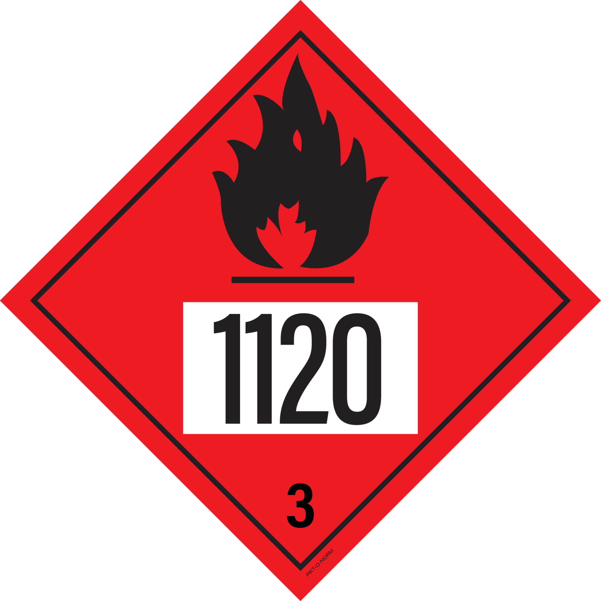 IMO 3.0. BRANDBARE VLOEISTOFFEN UN 1120