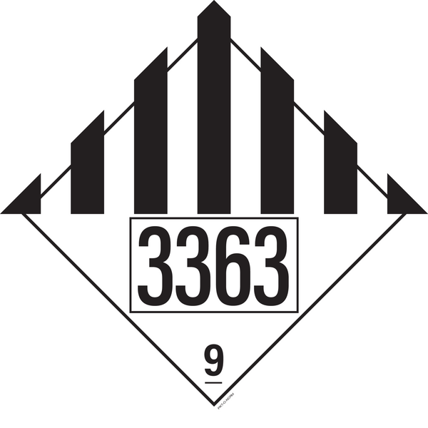 IMO 9.0 DIVERSE GEVAARL.STOF...UN 3363