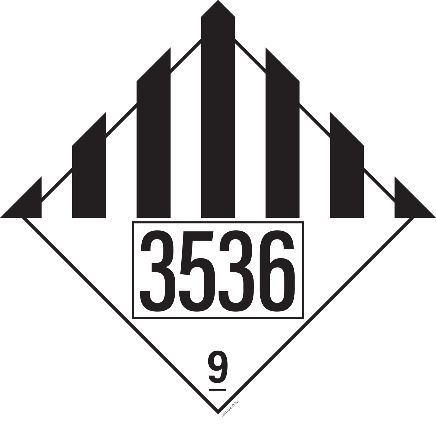 IMO 9.0 DIVERSE GEVAARL.STOF...UN 3536