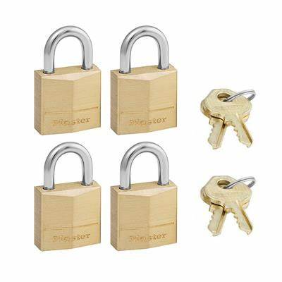 120EURQN. MESSING HANGSLOT 4-PACK