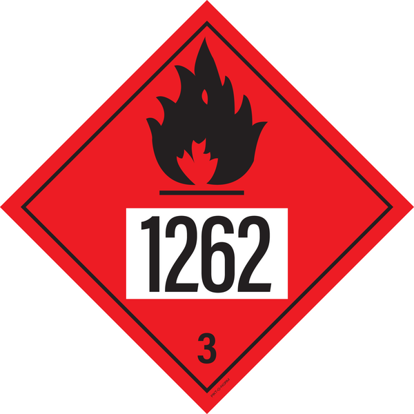 IMO 3.0. BRANDBARE VLOEISTOFFEN UN 1262