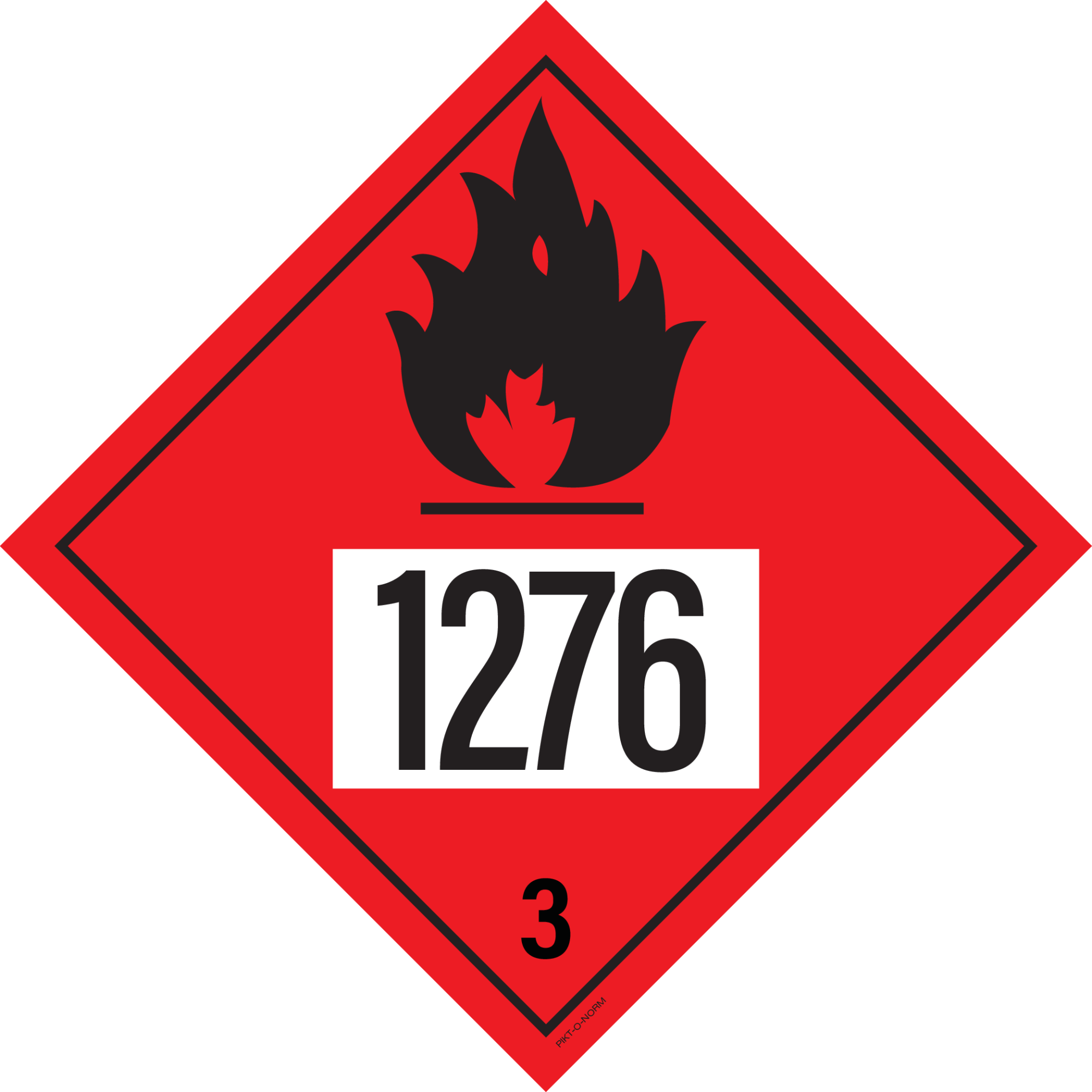 IMO 3.0. BRANDBARE VLOEISTOFFEN UN 1276