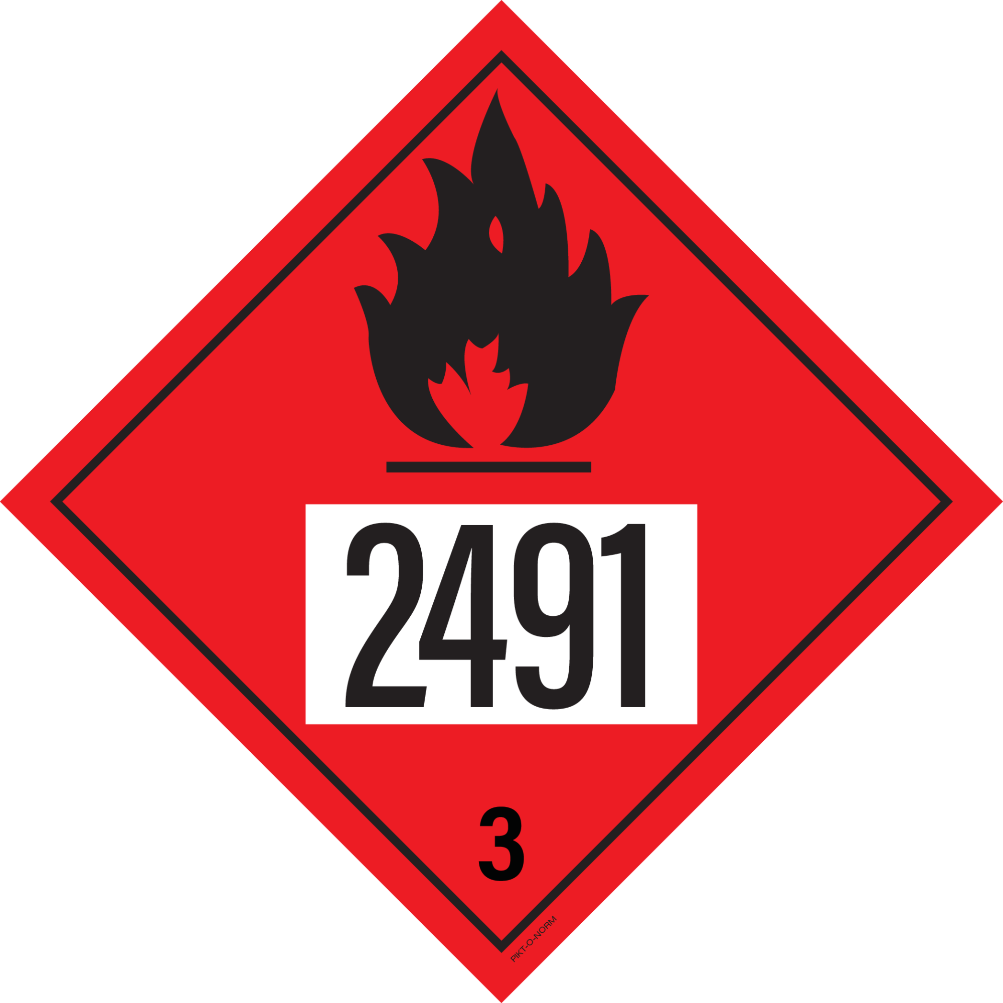 IMO 3.0. BRANDBARE VLOEISTOFFEN UN 2491