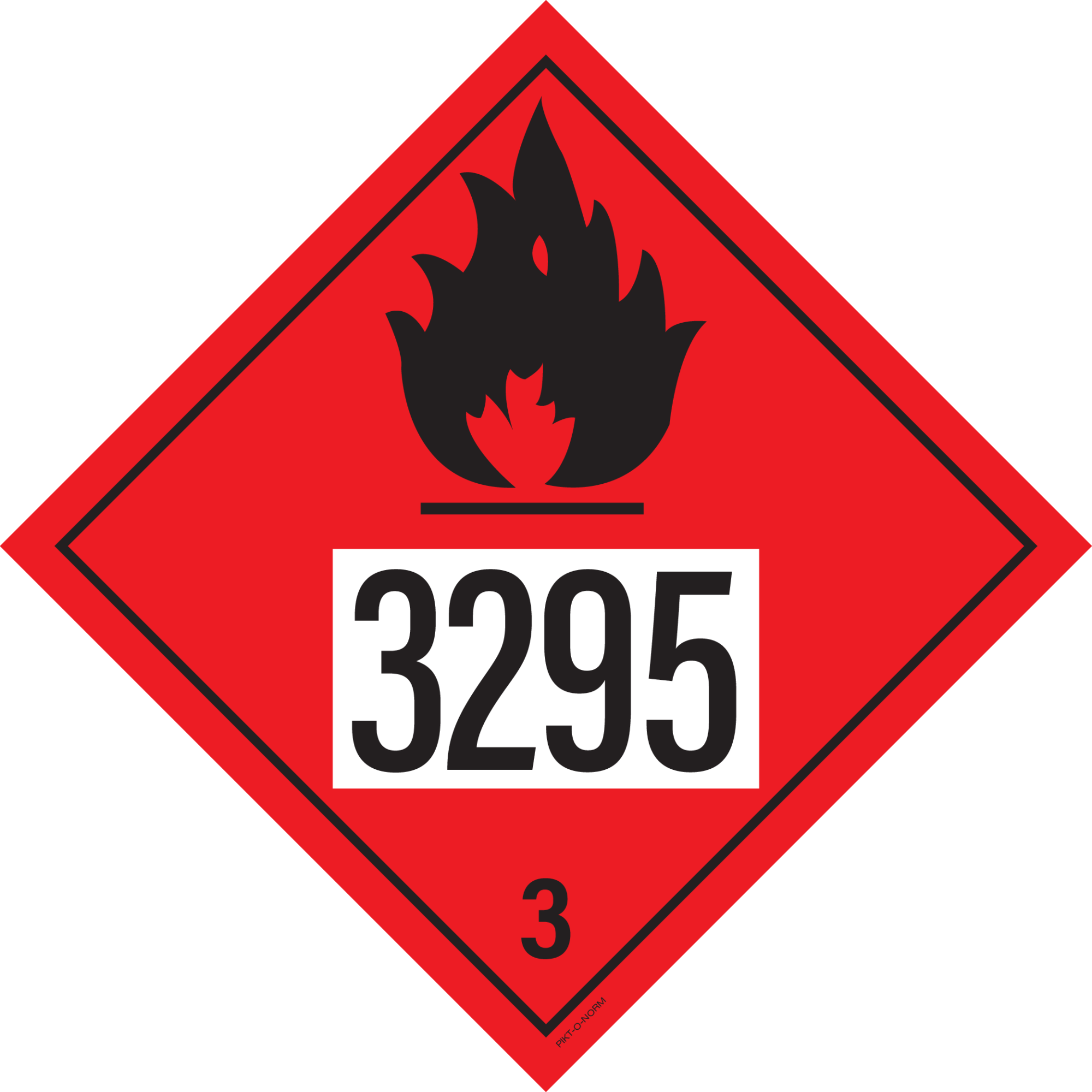 IMO 3.0. BRANDBARE VLOEISTOFFEN UN 3295